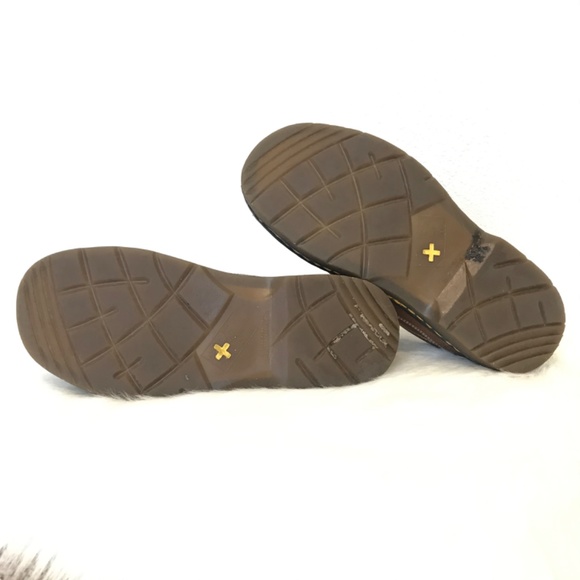 Dr Martens Mens Brown Leather Lace Up Shoes sz 8 - Picture 4 of 7